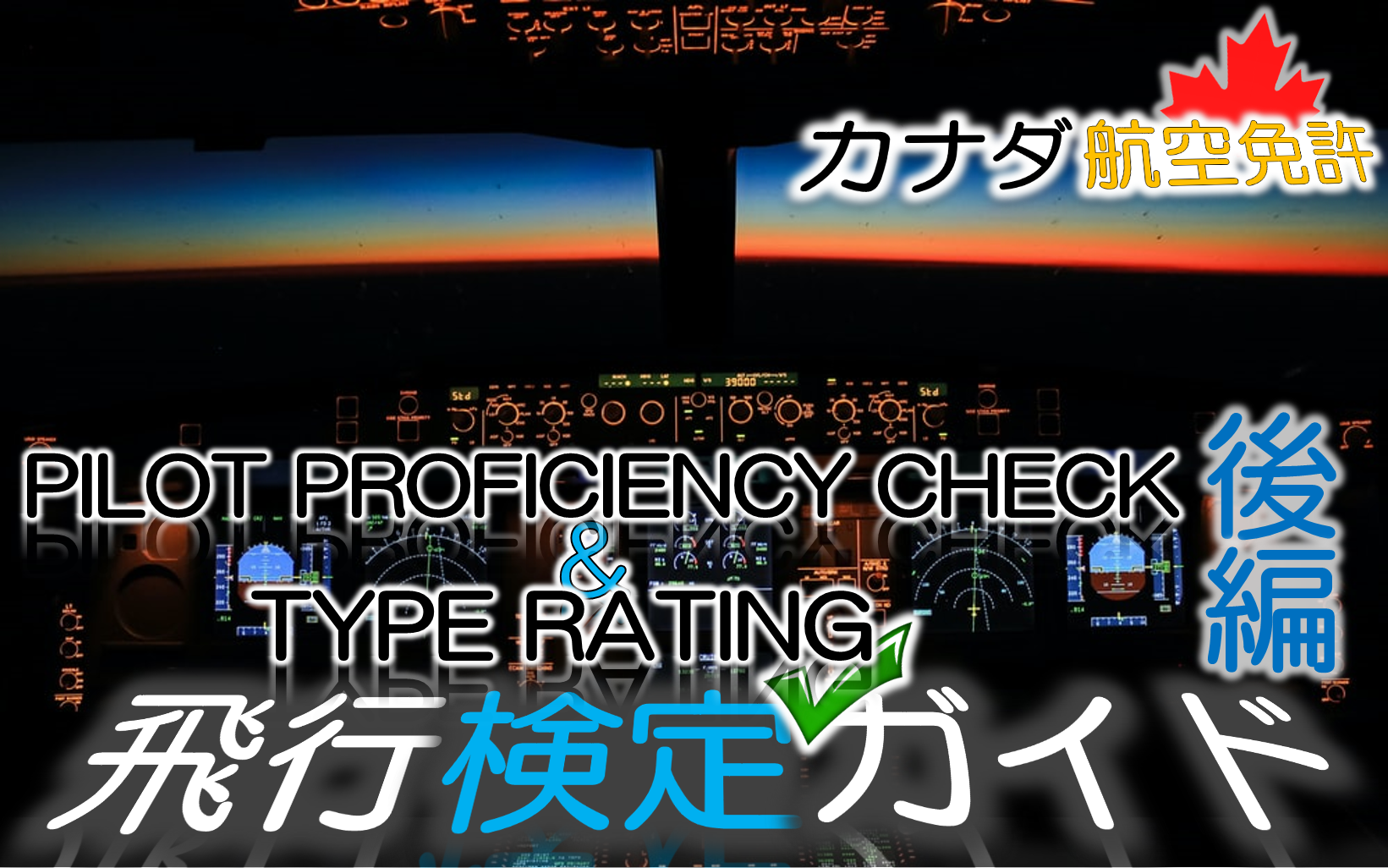 カナダ操縦技量検定 Pilot Proficiency Check と航空機型式証明 Aircraft Type Ratings の飛行実技検定課目 後編 Fly In B C