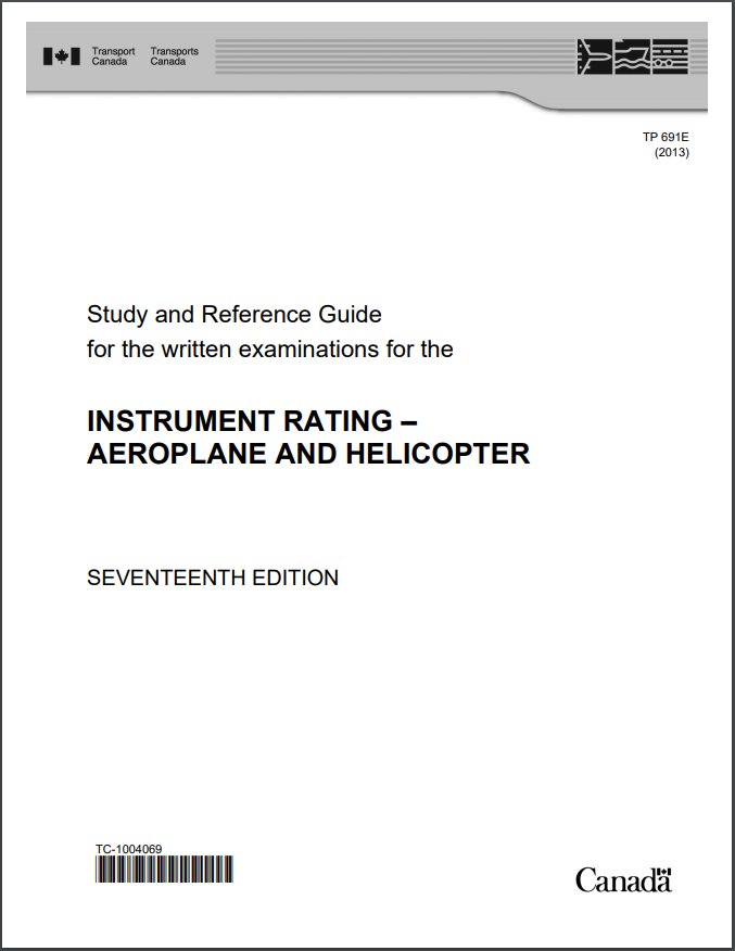 カナダ計器飛行証明 Instrument Rating 筆記試験 Inrat 学習参考ガイド Fly In B C